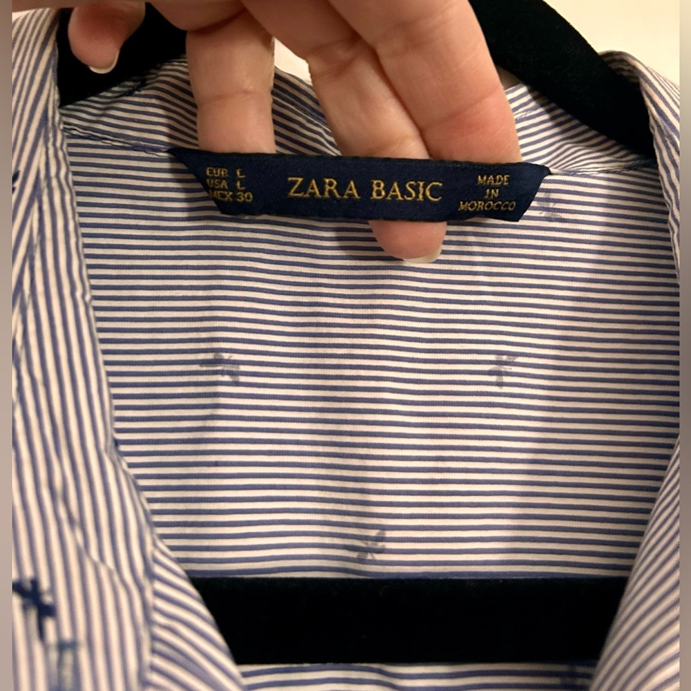 Zara Patterned Button Down Shirt - image 1